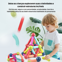 Brinquedo Magnético Criativo - Blocos Educacionais