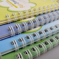 Caderno de Caligrafia Reutilizável Mágicos | Kit com 4 Cadernos