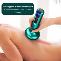 Ventosa Massageadora + óleo corporal - tratamento completo contra celulite