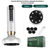 Ventosa Massageadora + óleo corporal - tratamento completo contra celulite